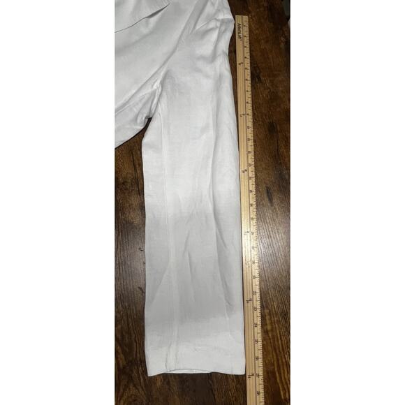 Daniel Hechter White Linen Blend Blazer Mens XL Two Button Casual Sport Coat - Picture 9 of 11